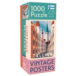 Vintage Cities - Tallinn Poster Puzzel (1000 stukjes)