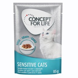 48x85g Sensitive Cats in Saus Concept for Life Kattenvoer