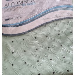 Gerimport Badmat Anti-slip 76 x 36 Cm Rubber Groen