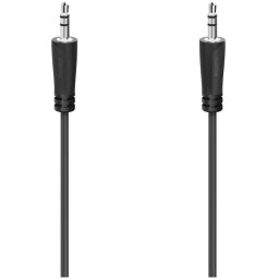 Hama Audiokabel 3,5-mm-jack - 3,5-mm-jack, stereo, 5,0 m Mini jack kabel Zwart