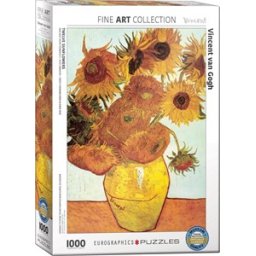Twelve Sunflowers - Vincent van Gogh Puzzel (1000 stukjes)