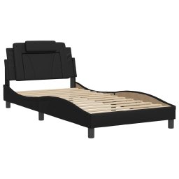 vidaXL Bedframe "Viana" zonder matras kunstleer zwart 100x200 cm