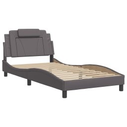 vidaXL Bedframe "Viana" zonder matras kunstleer grijs 100x200 cm