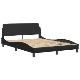 vidaXL Bedframe "Dover" kunstleer zwart 140x200 cm