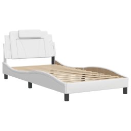vidaXL Bedframe "Viana" zonder matras kunstleer wit 100x200 cm