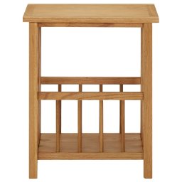 vidaXL Bijzettafel 45x35x55 cm massief eikenhout