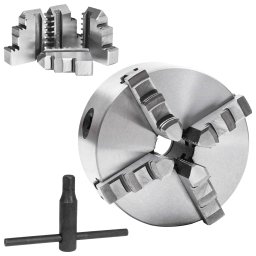 vidaXL Klauwplaat met 4 bekken zelfcentrerend 125 mm staal K12 125