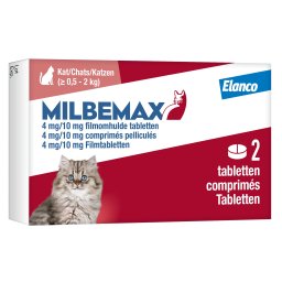 2 Tabletten Milbemax Kitten / Small Cat - BE