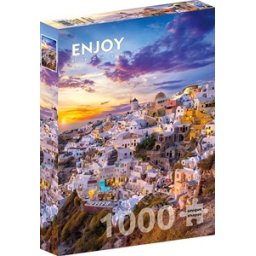 Sunset over Santorini Puzzel (1000 stukjes)
