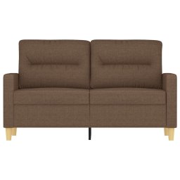 vidaXL Tweezitsbank 120 cm stof bruin