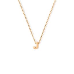 Orelia letter ketting J goudkleurig