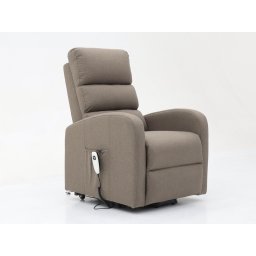 Elektrische fauteuil BUTATO 1 plaats stof taupe
