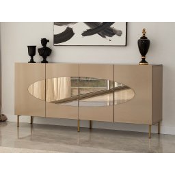 Dressoir LAGUSO 4 deuren brons/goud