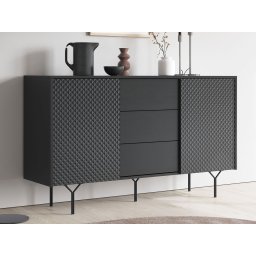 Dressoir RAYO 2 deuren 3 lades grafiet