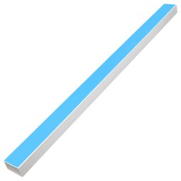 vidaXL Kabelgoot zelfklevend 60x40 mm 30 m PVC