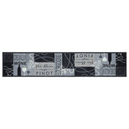 vidaXL Keukenmat wasbaar wijnprint 60x300 cm fluweel grijs