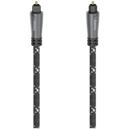 Hama OPTISCHE AUDIOKABEL, ODT-STEKKER (TOSLINK), METAAL, 3,0 M Optische kabel Zwart
