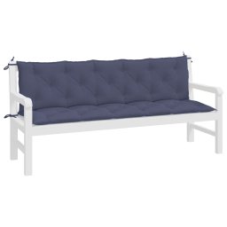vidaXL Tuinbankkussens 2 st 180x50x7 cm oxford stof marineblauw