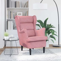 vidaXL Fauteuil fluweel roze