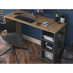 Bureau HATCHIKO 120 cm walnoot/antraciet