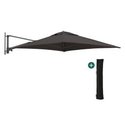 + 15% kassakorting | Shadowline muurparasol 200x200cm - Laagste prijsgarantie!