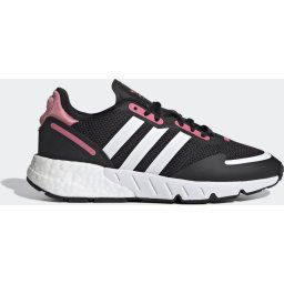 adidas ZX 1K Boost W - Maat 37 1/3 - Dames Sneakers - Core Black/Ftwr White/Hazy Rose