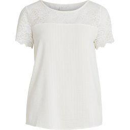 VILA - Maat 40 - VILOVIE S/S LACE TOP/SU Dames T-Shirt