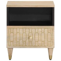 vidaXL Nachtkastjes 2 st 40x33x46 cm massief mangohout