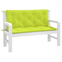 vidaXL Tuinbankkussens 2 st 120x50x7 cm oxford stof heldergroen