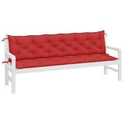 vidaXL Tuinbankkussens 2 st 200x50x7 cm oxford stof rood