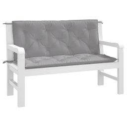 vidaXL Tuinbankkussens 2 st 120x50x7 cm oxford stof grijs