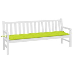 vidaXL Tuinbankkussen 200x50x7 cm oxford stof heldergroen
