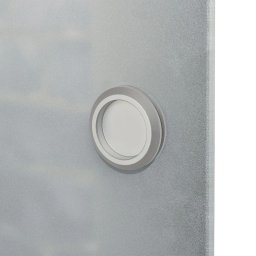 vidaXL Schuifdeur 178 cm glas en aluminium zilverkleurig