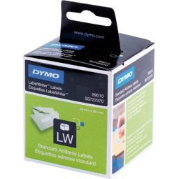 DYMO Authentieke LW Adreslabel Wit (28 x 89 mm) 2 Rollen