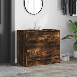 vidaXL Schoenenkast 80x42x69 cm bewerkt hout gerookt eikenkleurig
