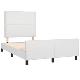 vidaXL Bedframe zonder matras 120x190 cm kunstleer wit