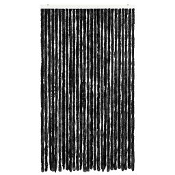 vidaXL Vliegengordijn 118x220 cm chenille antraciet