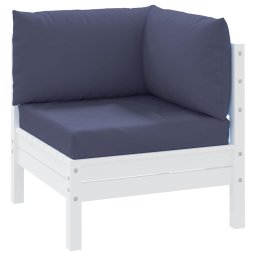vidaXL Palletkussens 3 st oxford stof marineblauw