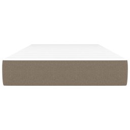 vidaXL Pocketveringmatras medium 80x200x20 cm stof taupe