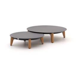 + 15% kassakorting | Bellagio Esenta lounge tuintafel ø86 (h:21cm)/ø 68 (h:19cm) - Laagste prijsgarantie!