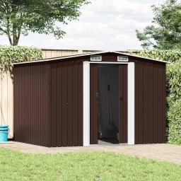 vidaXL Tuinberging 257x205x178 cm staal bruin