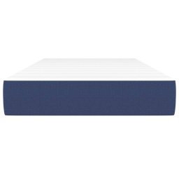 vidaXL Pocketveringmatras medium 90x190x20 cm stof blauw