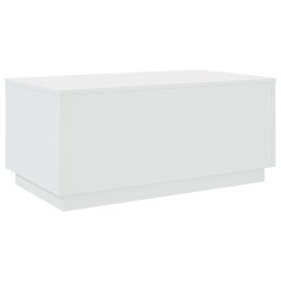 vidaXL Salontafel met LED-verlichting 90x50x40 cm wit