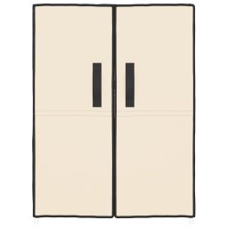 vidaXL Schoenenkast 60x28x90 cm stof crèmekleurig