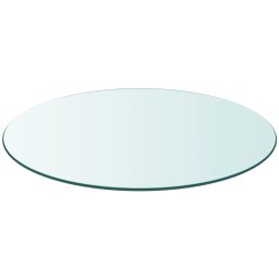 vidaXL Tafelblad van gehard glas 400 mm rond