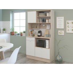 Keukenkast SOBOL 3 deuren 1 lade wit/jackson eik