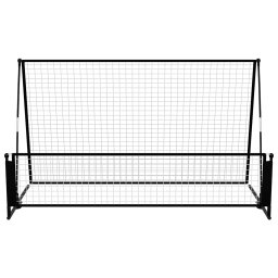 vidaXL Voetbalrebounder/voetbaldoel 2-in-1 202x104x120 cm staal