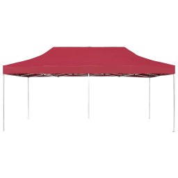 vidaXL Partytent professioneel inklapbaar 6x3 m aluminium wijnrood