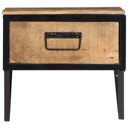 vidaXL Nachtkastje 40x35x40 cm massief mangohout