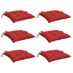 vidaXL Palletkussens 6 st 50x50x7 cm oxford stof rood